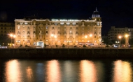 Hotel Mara Cristina de noche (San Sebastin - Donosti)