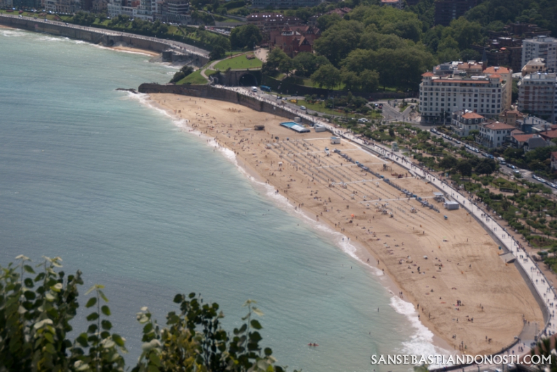 Vista de la playa de Ondarreta (San Sebastián - Donosti)