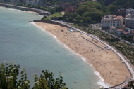 Vista de la playa de Ondarreta (San Sebastián - Donosti)